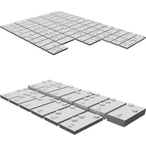 Mattoncini braille educativi - braille,