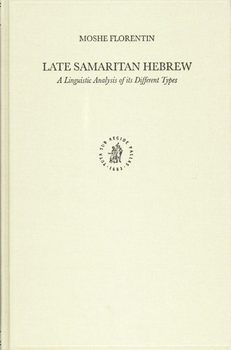Late samaritan hebrew - hebrew:, a