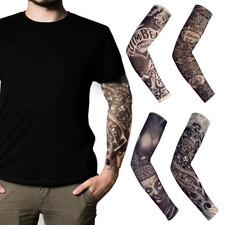 Maniche Tatuaggio 8 Pezzi Unisex Manicotti Tatuaggi Temporanei Finti Indossabili