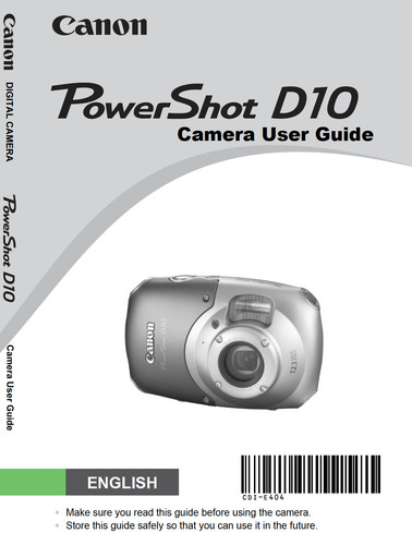 Canon powershot d10 - canon,