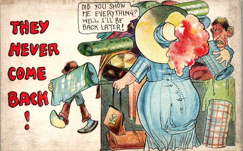 Cartolina umoristica vintage - cartolina,