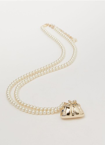 Collana elegante con - , sacchetto