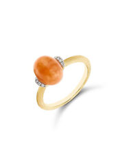 Nanis Anello PETRA Arancione Oro 18kt, diamanti e Avventurina Arancione AS5-603