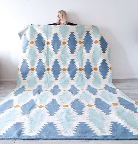 Tappeto boho zona - lana, vintage