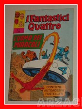 FANTASTICI QUATTRO 2 CORNO 1971 con gadget ADESIVI ancora attaccati all'albo
