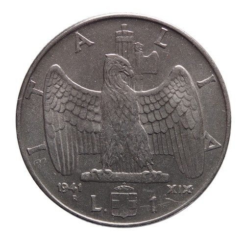 Regno italia 1 lira - d'italia,