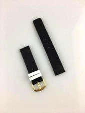 CINTURINO OROLOGIO PELLE  18MM QUALITA' NEW OLD STOCK NERO