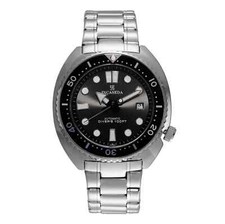 ? Icaseda Willard Turtle Nero 30mt Dive K9 Automatico Luminoso Orologio Uomo