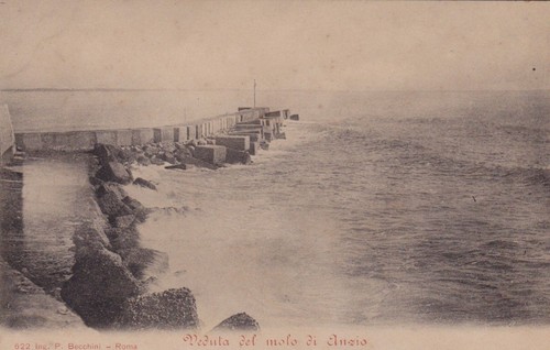 Anzio veduta del molo - anzio:,