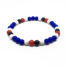 Bracciale SAMPDORIA Perle braccialetto bandiera della Samp elastico Uomo e Donna