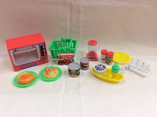 Kitchen set miniature cibi e - miniature,