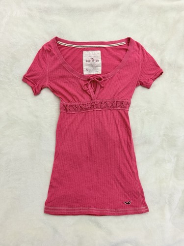 Y2k raro top babydoll rosa - top,