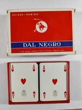 CARTE DA GIOCO  RAMINO DAL NEGRO SAN SIRO ,TRIPLEX, VECCHIA PRODUZIONE, Anni '70