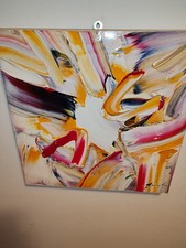 PIERLUIGI DE LUTTI   olio su tela  50 x 50 Con Autentica L'ultimo Il Più Bello 