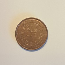 1 centesimo Portogallo 2002  - monete euro, circolata