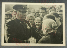 Cartolina Duce Benito Mussolini a Cuneo Con la Folla 1939