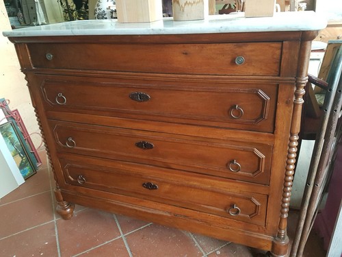 Antico cassettone noce - antico,