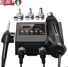 Stazione di Saldatura Professionale Digitale LCD Saldatore ad aria calda 700W