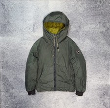 Piumino Colmar uomo taglia 50 verde con cappuccio puffer coat nylon logo