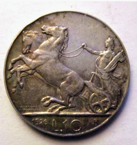 Regno italia 10 lire 1926 - 10,