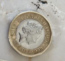 Moneta Rara One Pound sterlina Regina Elisabetta 2017 Collezione