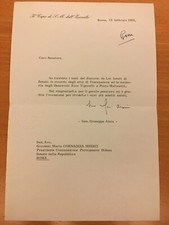 Lettera firmata da Giuseppe