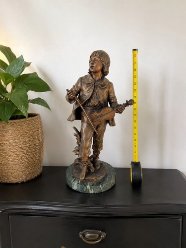 Statue violoniste aug - statue, moreau
