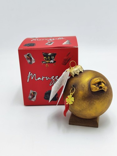 Pallina natale oro con - pallina,
