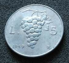 Monnaie Italie 5 Lire 1949 R
