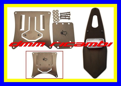 Portatarga parafango motard - +,