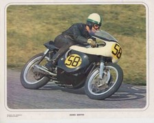 advertising MINIPOSTER MOTOGP PILOTA DEREK MINTER MOTO NORTON 500  MOTOGP