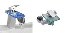LED Acqua a Cascata Vetro Rubinetteria E Vasca Rubinetto Vasca da Bagno Set