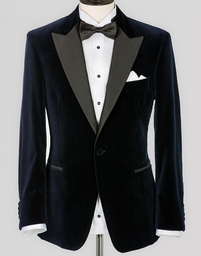 Uomo velluto nero cappotto - uomo,
