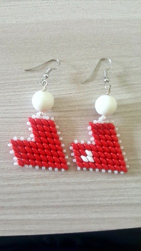 Orecchini artigianali cuore - orecchini,