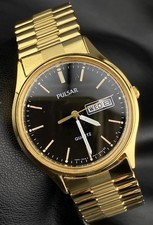 Vintage Pulsar Gold Tone Round