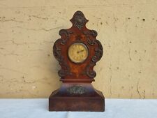 ANTICO OROLOGIO LIBERTY IN LEGNO DA TAVOLO STILE SORRENTINO Leggere