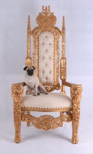 Kingchair barocco oro poltrona