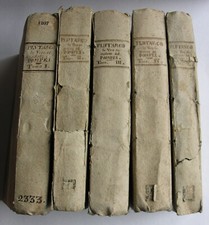 Le Vite di PLUTARCO. Complet édition originale. Girolama Pompei. 1772