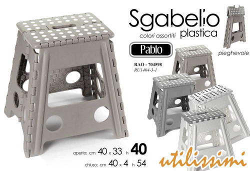Sgabello pieghevole robusto - pieghevole,