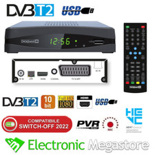 Decoder Digitale Terrestre DVB T2 HD HDMI Ricevitore TV USB H.265 HEVC DVB-T2