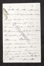 Lettera autografo di Ricciotti