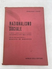 EDMONDO CIONE - NAZIONALISMO SOCIALE - CELLI EDITORE