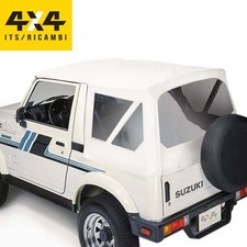 Cappottina Soft Top Bianco Suzuki Samurai Santana Sj 410 Sj413 Altissima Qualità