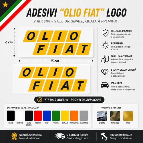 Adesivi sticker olio - adesivi,