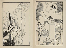 Duilio Cambellotti lotto di 5 incisioni sciolte cm. 12 x 17,5 WWI grande guerra