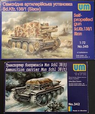 Lotto UM UniModels N 345/342 1/72 Sd.Kfz.138/1 Bison & Mun. trattore 38t