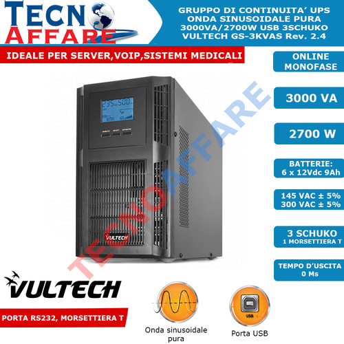 Ups 3000va 2700w gruppo - 2700w,
