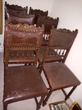 Tavolo con 6 sedie '800