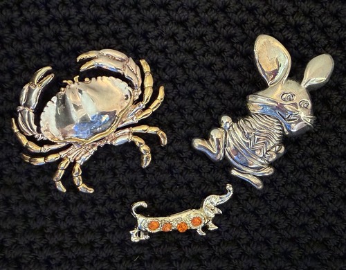 Lotto spille animali vintage