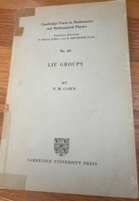 Lie Groups , P.M. Cohen